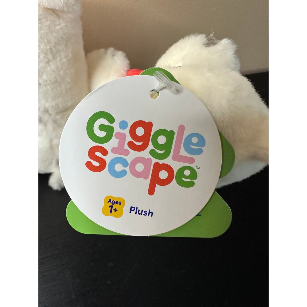 Gigglescape Polar Bear Plush 7” Holiday Stuffed Animal Set of 4 NEW - Picture 6 of 12